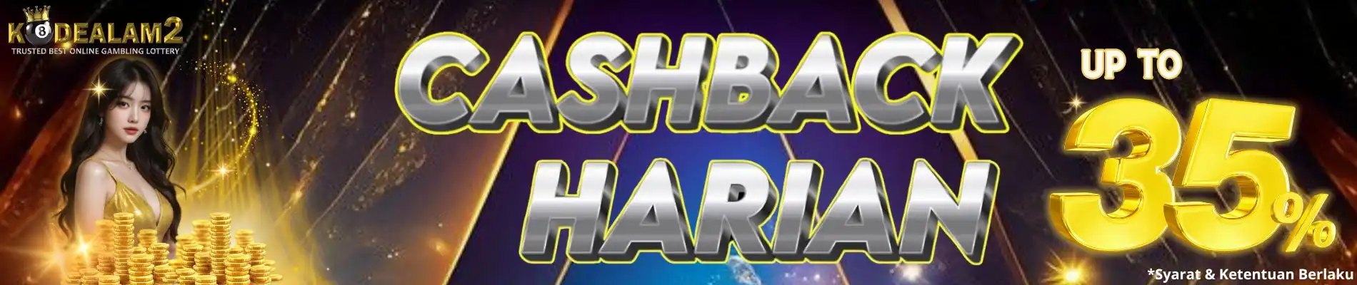 BONUS CASHBACK HARIAN SLOT GAMES 35%